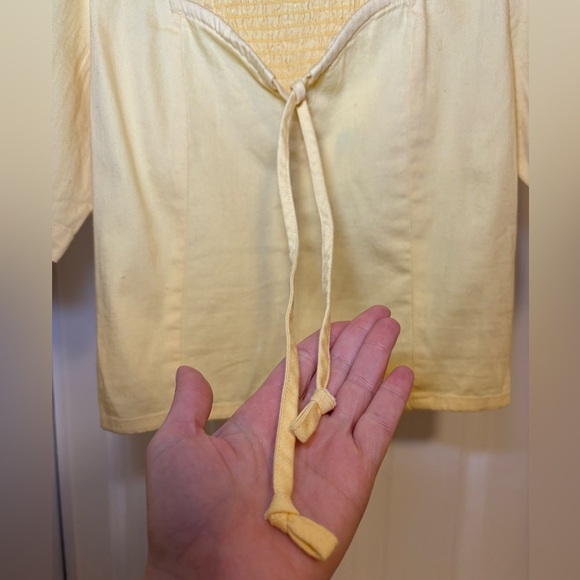 NWT Levi’s - Bohemian Festival Summer Lace Up Crop Top Short Sleeve 100% Cotton - Picture 5 of 10